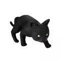 Arched Back Latex Black Cat