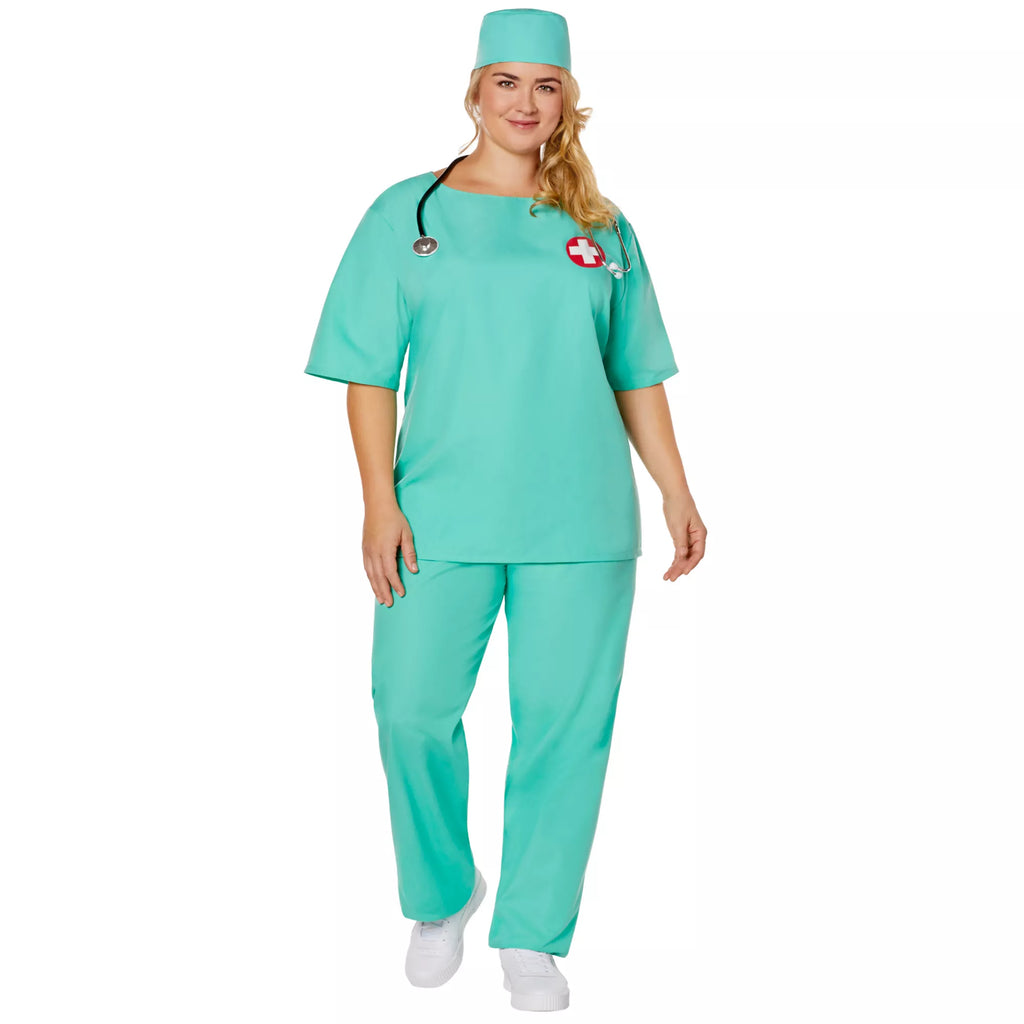 Adult ER Surgeon Plus Size Costume