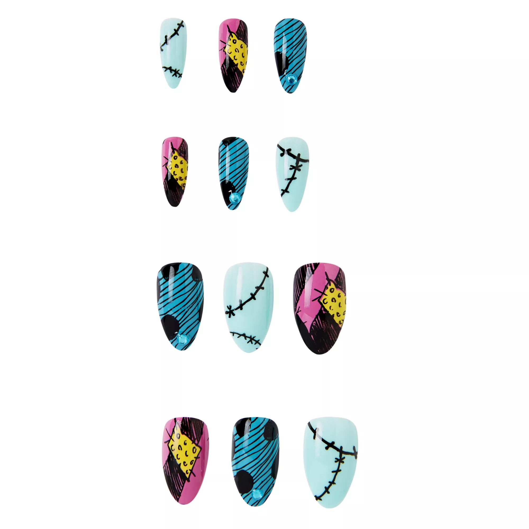 Adult Sally Press on Nails - The Nightmare Before Christmas