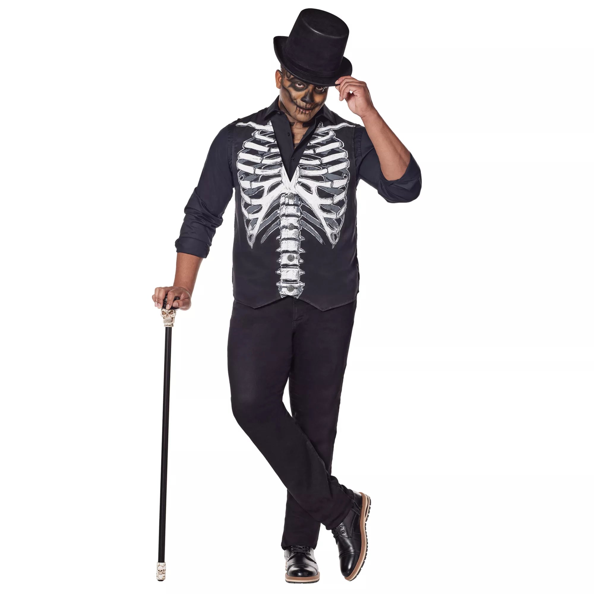 Adult Skeleton Plus Size Vest