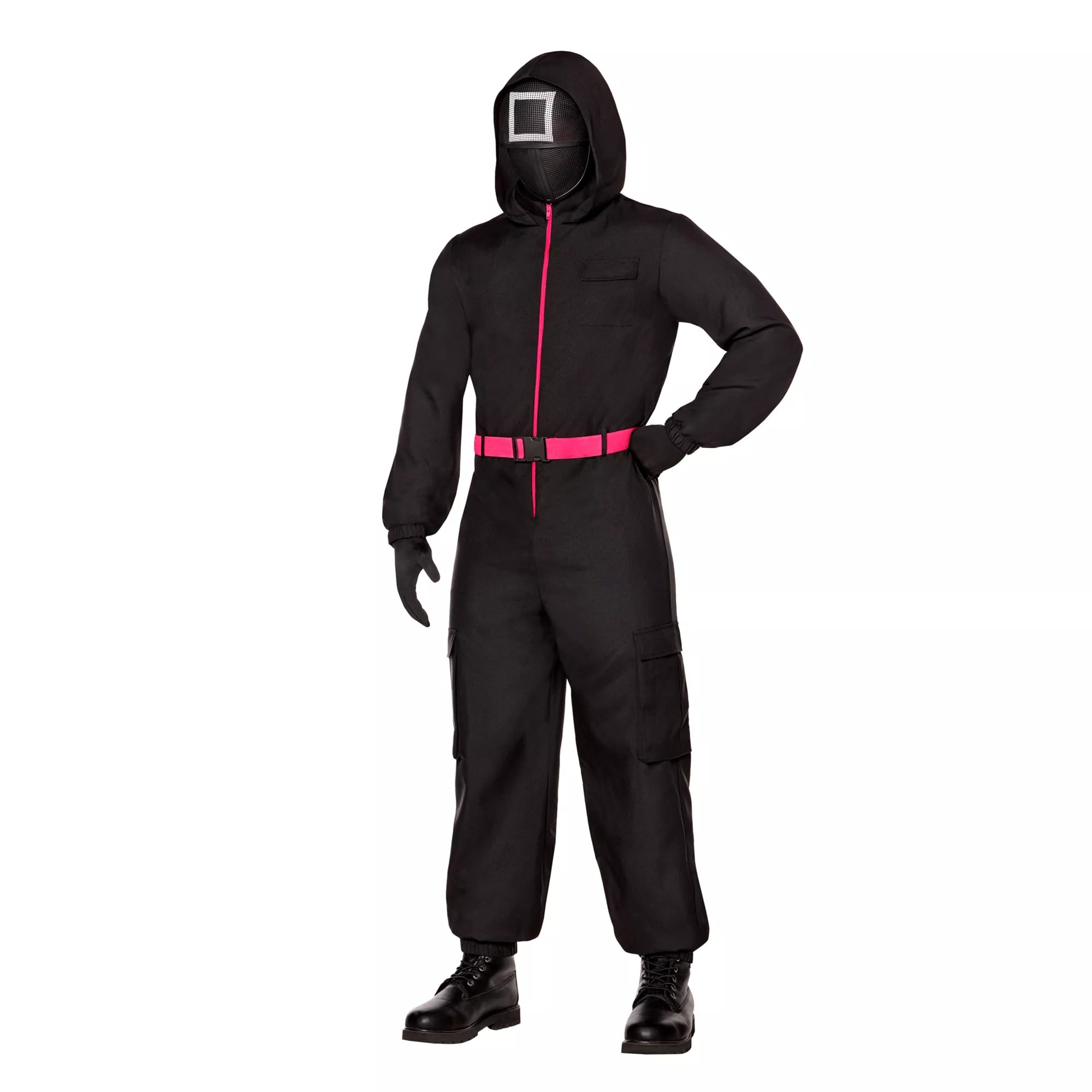 Adult Black Guard Costume -  Squid Game