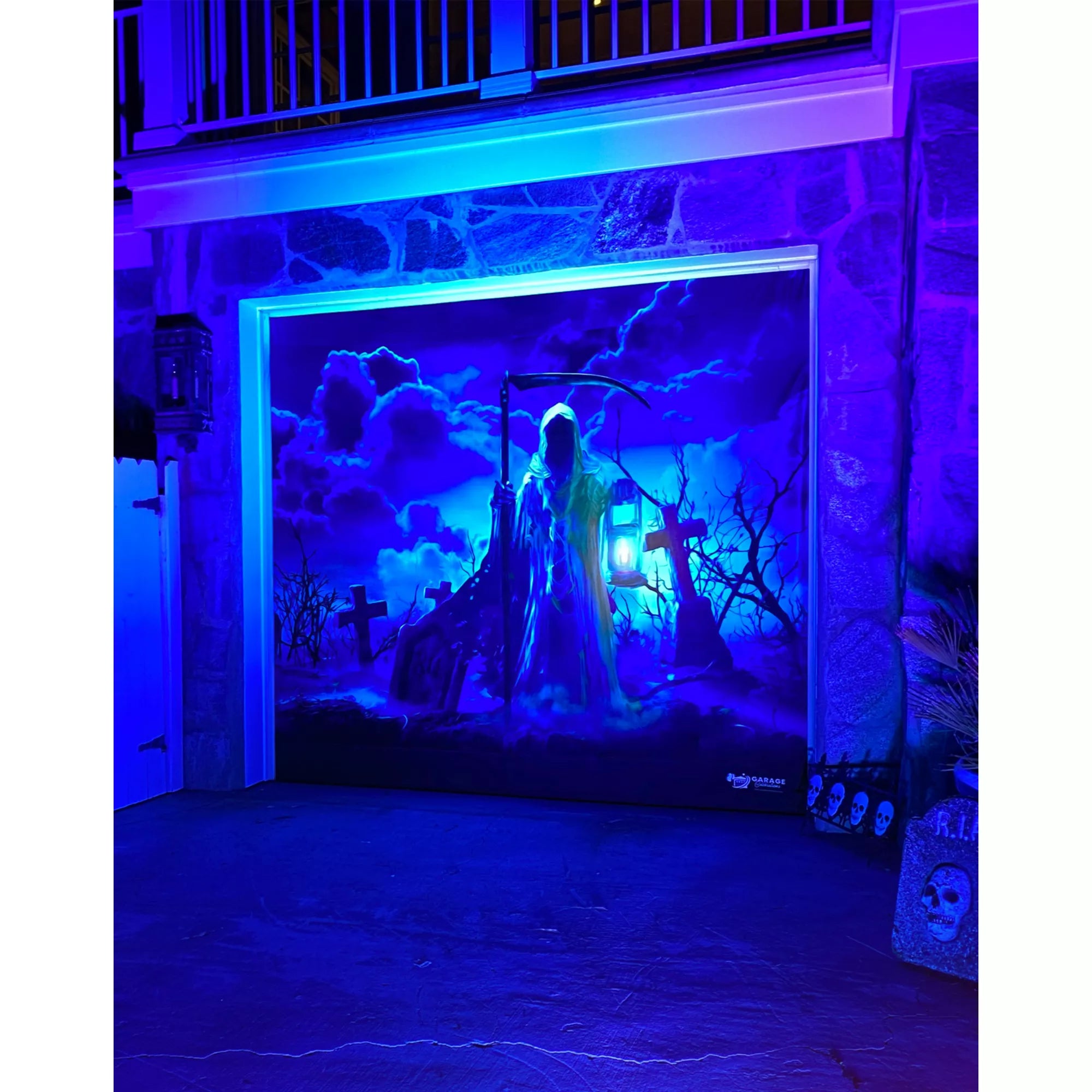 Haunted Reaper Garage Single Door Cover