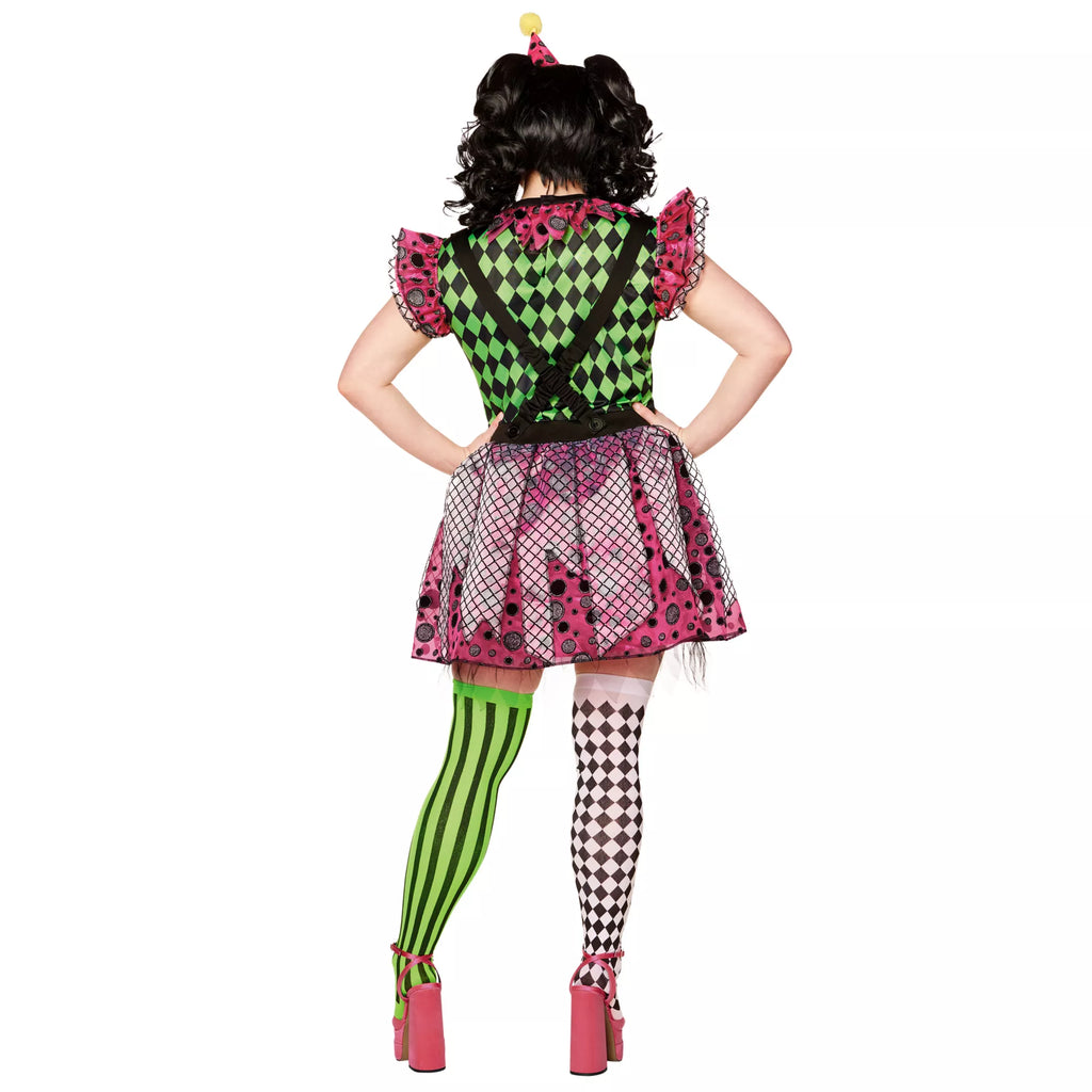 Adult Neon Clown Costume
