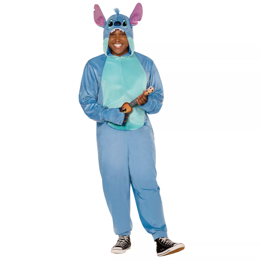 Adult Stitch Plus Size Jumpsuit Costume - Lilo & Stitch