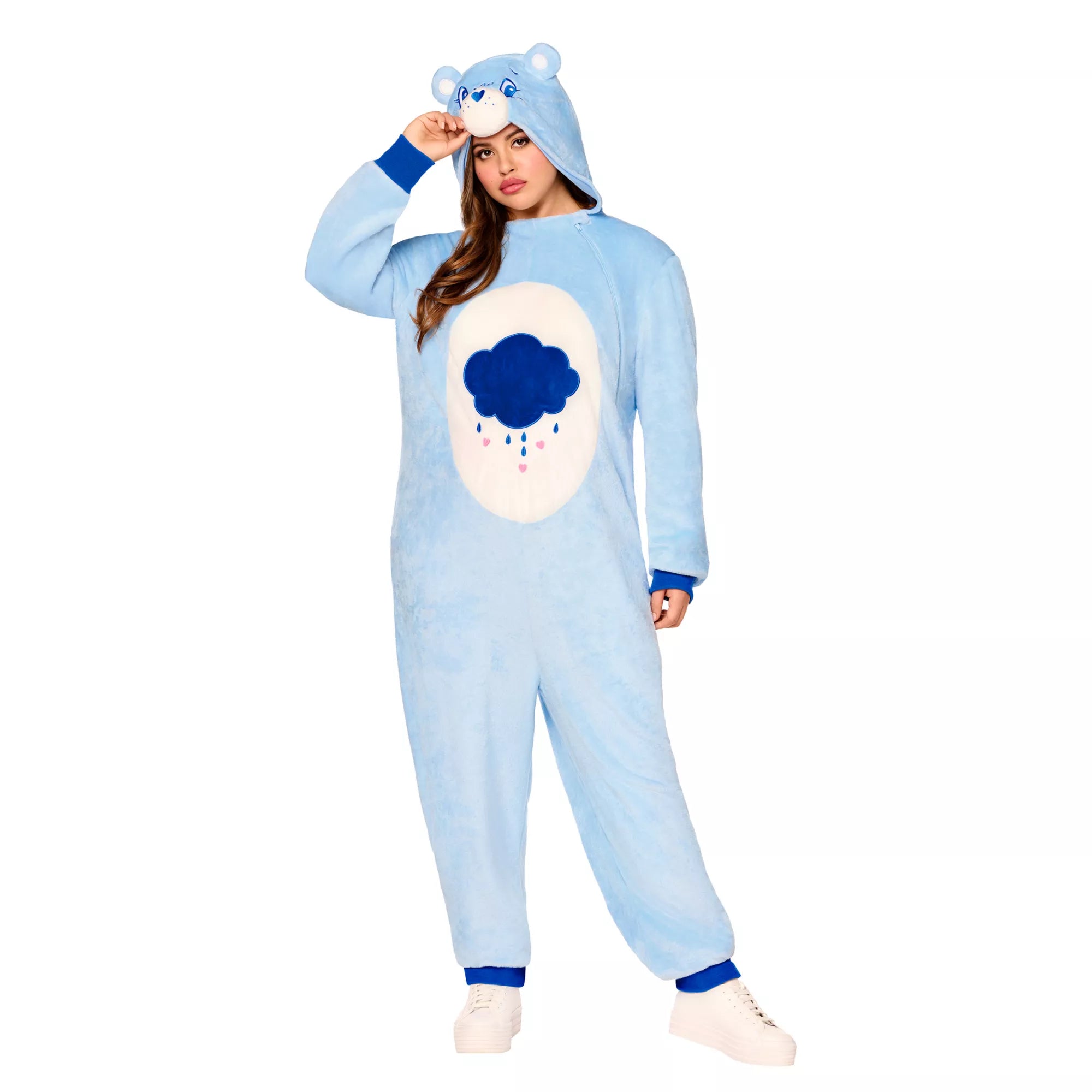 Adult Grumpy Bear Plus Size Jumpsuit - Care Bears